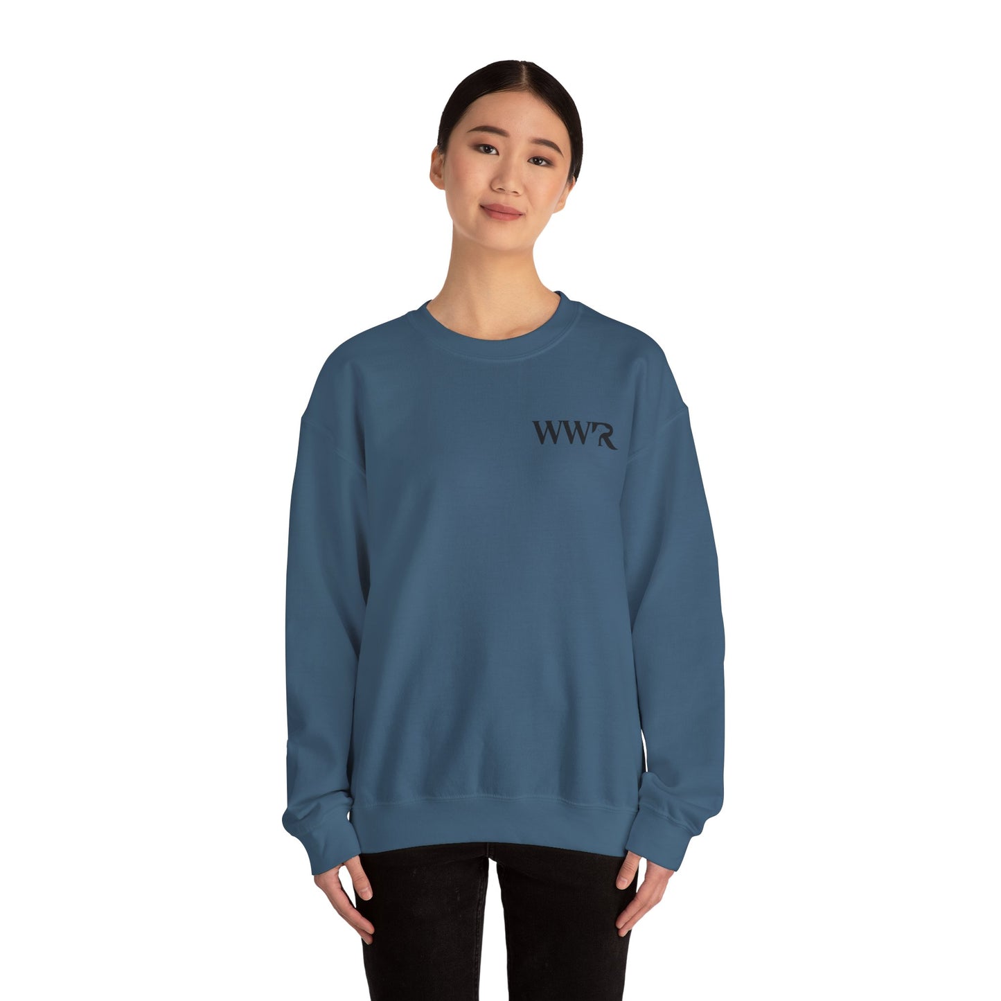 WWR Classic Black Logo - Unisex Heavy Blend™ Crewneck Sweatshirt