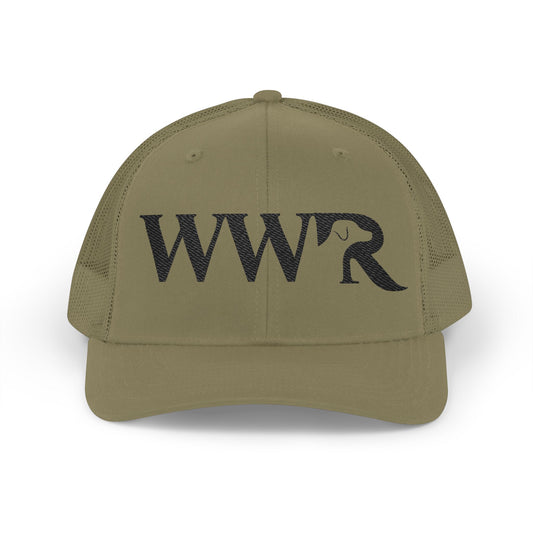 WWR Classic Logo Richardson Snapback Cap | Trucker Hat, Embroidered