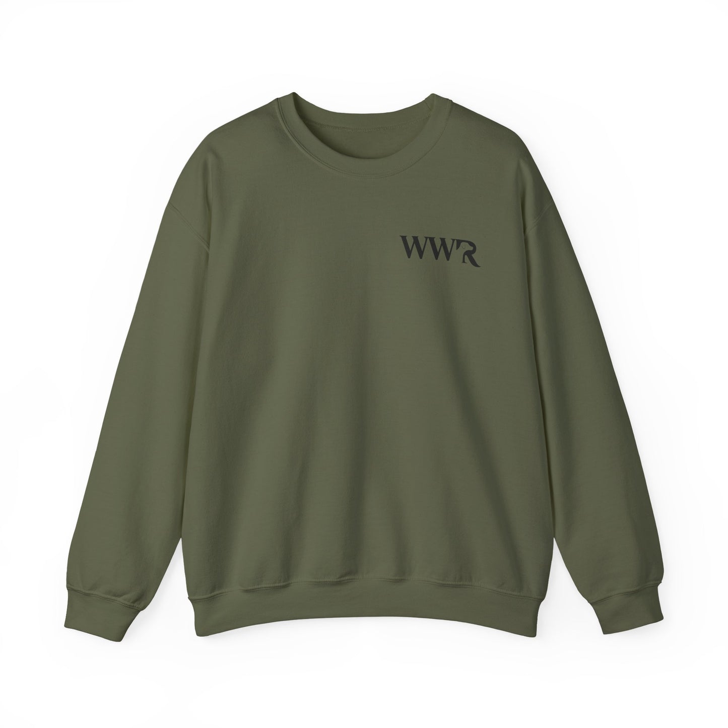 WWR Classic Black Logo - Unisex Heavy Blend™ Crewneck Sweatshirt