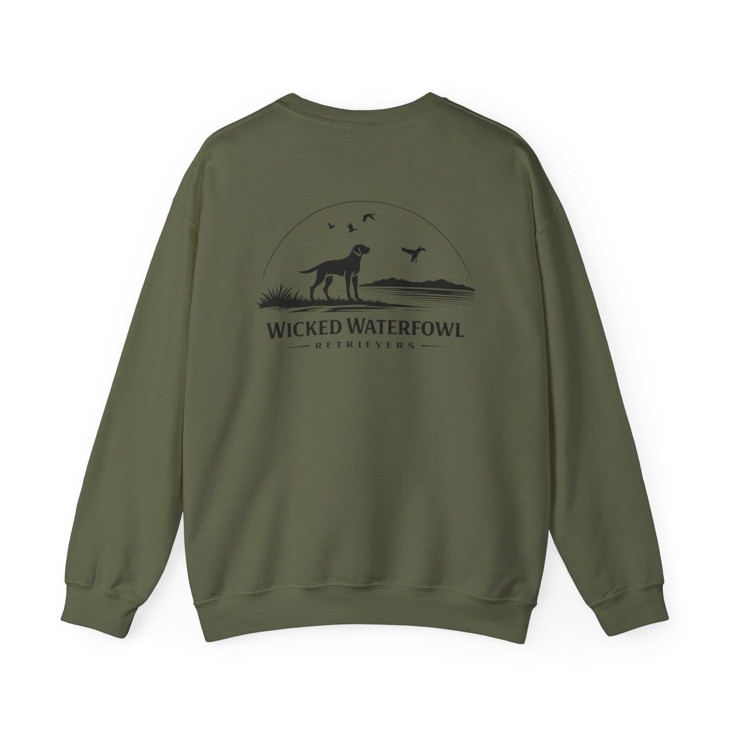 WWR Classic Black Logo - Unisex Heavy Blend™ Crewneck Sweatshirt