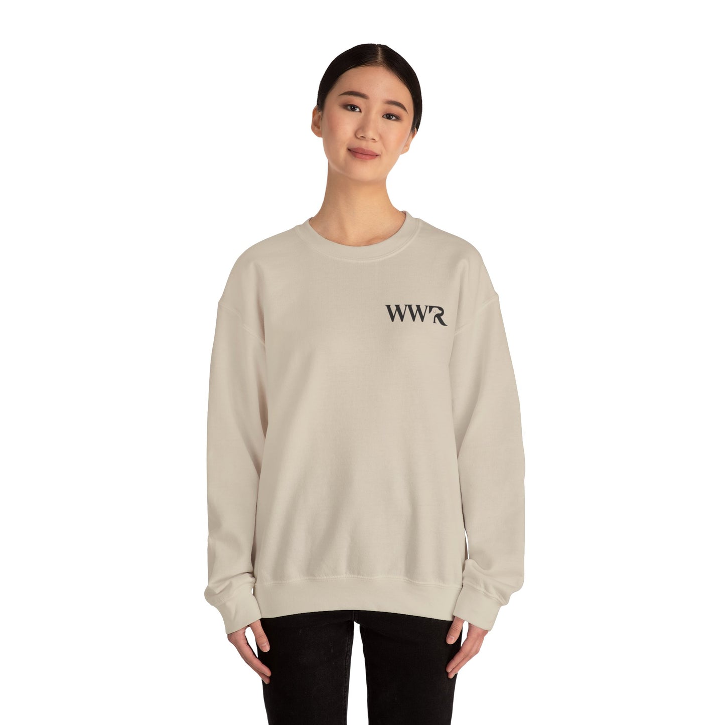 WWR Classic Black Logo - Unisex Heavy Blend™ Crewneck Sweatshirt