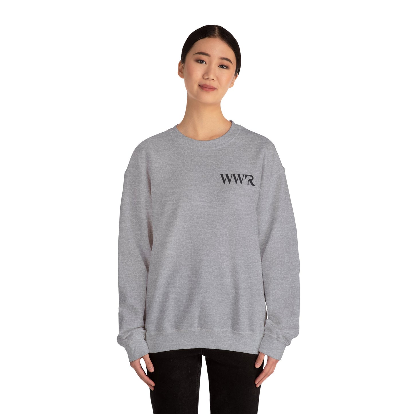 WWR Classic Black Logo - Unisex Heavy Blend™ Crewneck Sweatshirt